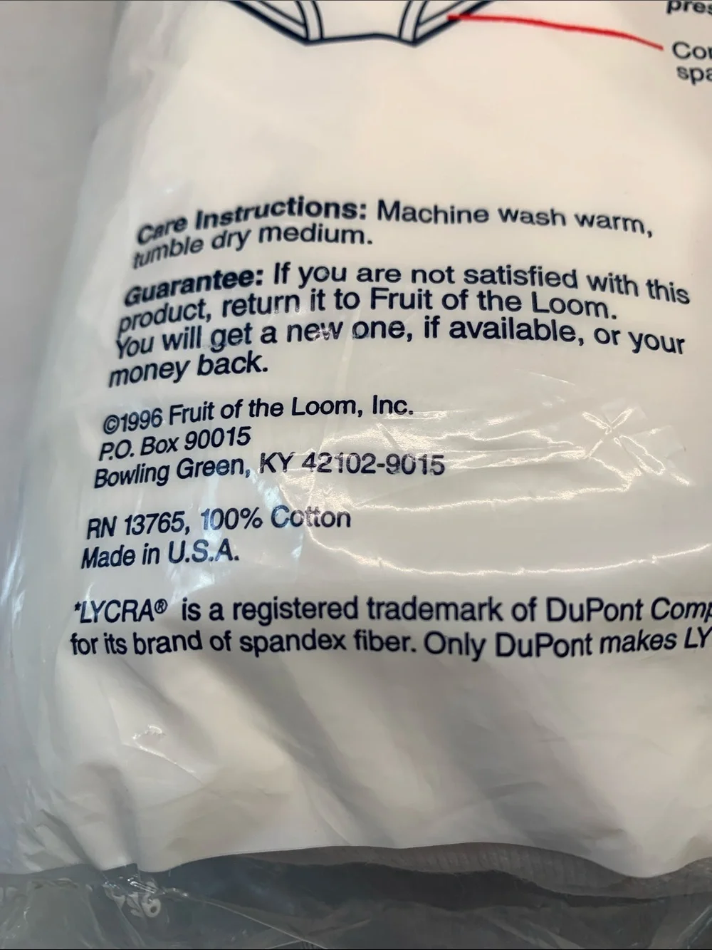 Fruit of the Loom this package